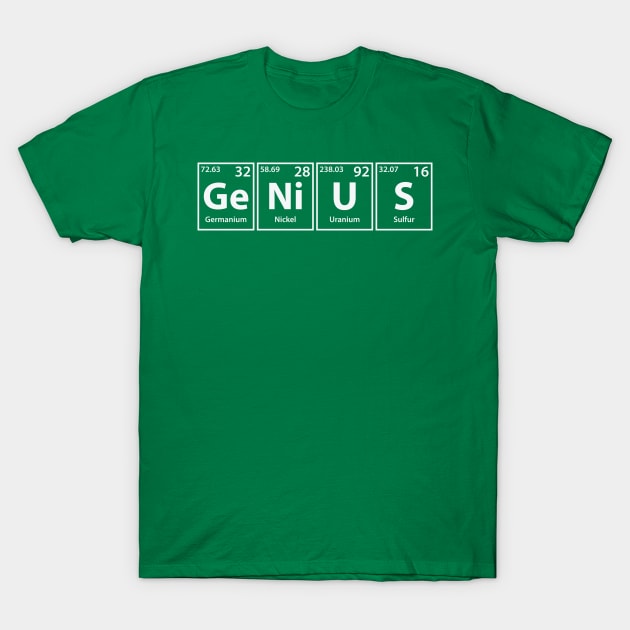 Genius Elements Spelling T-Shirt by cerebrands